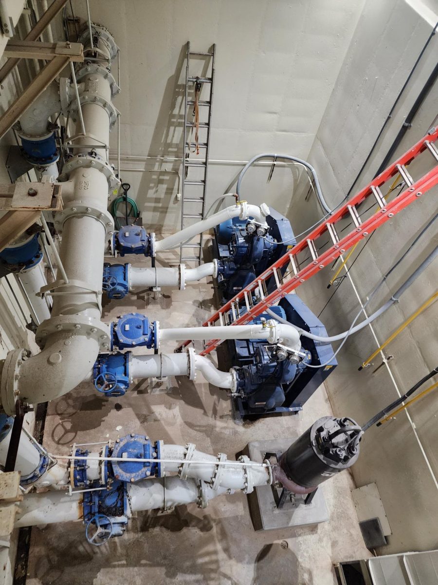 The inside of one of Castle Pines North Metro District's lift stations.
