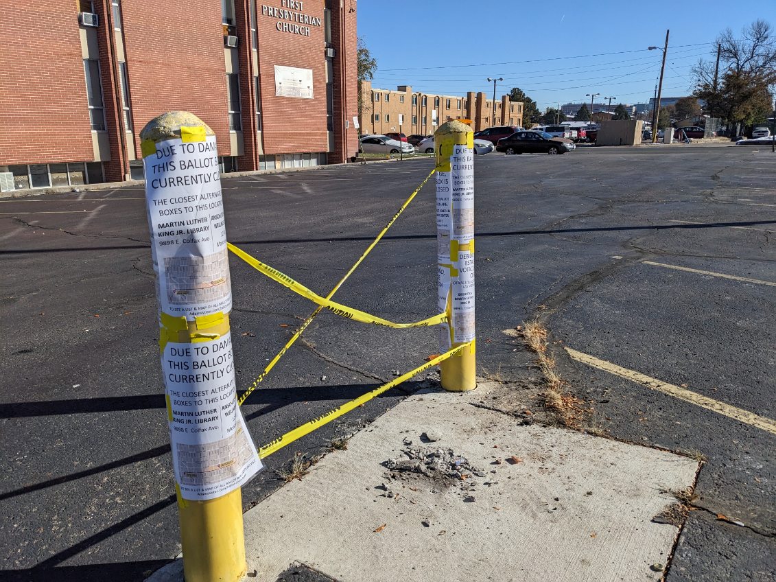 Dump truck crashes into ballot box, sparking community concerns about voting rights