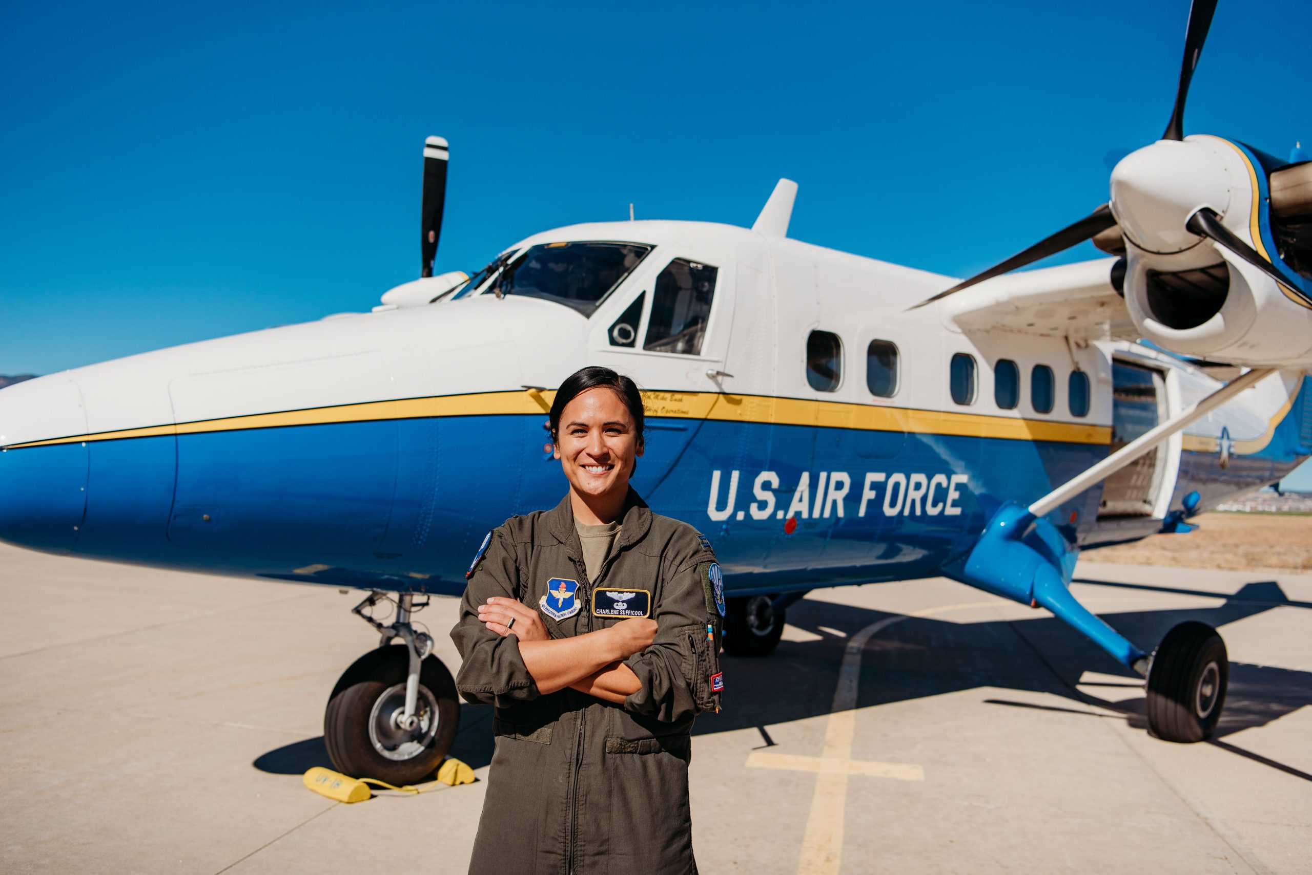 How an Air Force captain’s intense training helped prepare for a 104-person, sky-diving world record