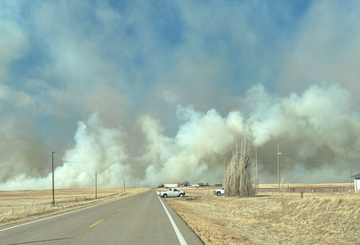 Wind-driven wildfires prompt evacuations on Colorado’s Eastern Plains