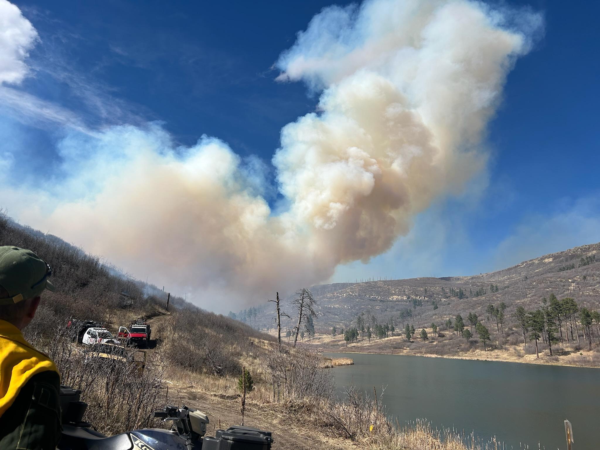 Erratic winds, steep terrain pose challenge for fire crews fighting wildfire near Trinidad