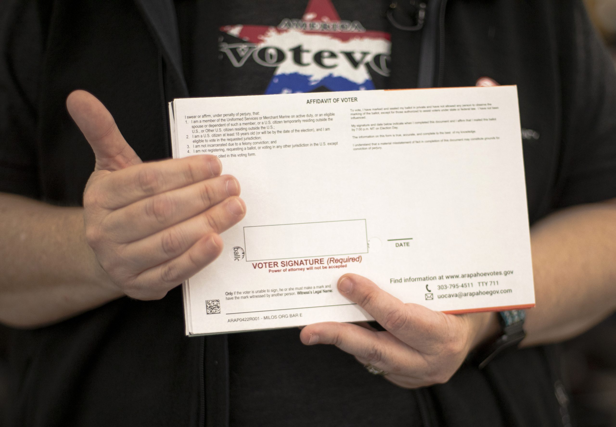 Enmienda 84: Los votantes de Colorado estarían obligados a poner sus números de Seguro Social o licencia de conducir en sus boletas electorales
